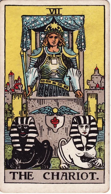 El Carro — carta del tarot Rider-Waite