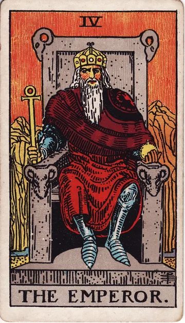 El Emperador — carta del tarot Rider-Waite