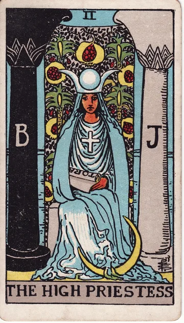 La Sacerdotisa — carta del tarot Rider-Waite