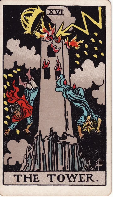 La Torre — carta del tarot Rider-Waite