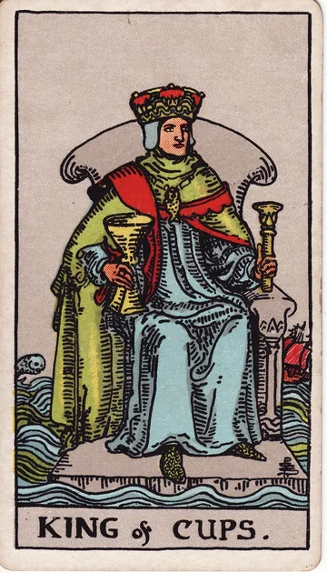 Rey de Copas — carta del tarot Rider-Waite